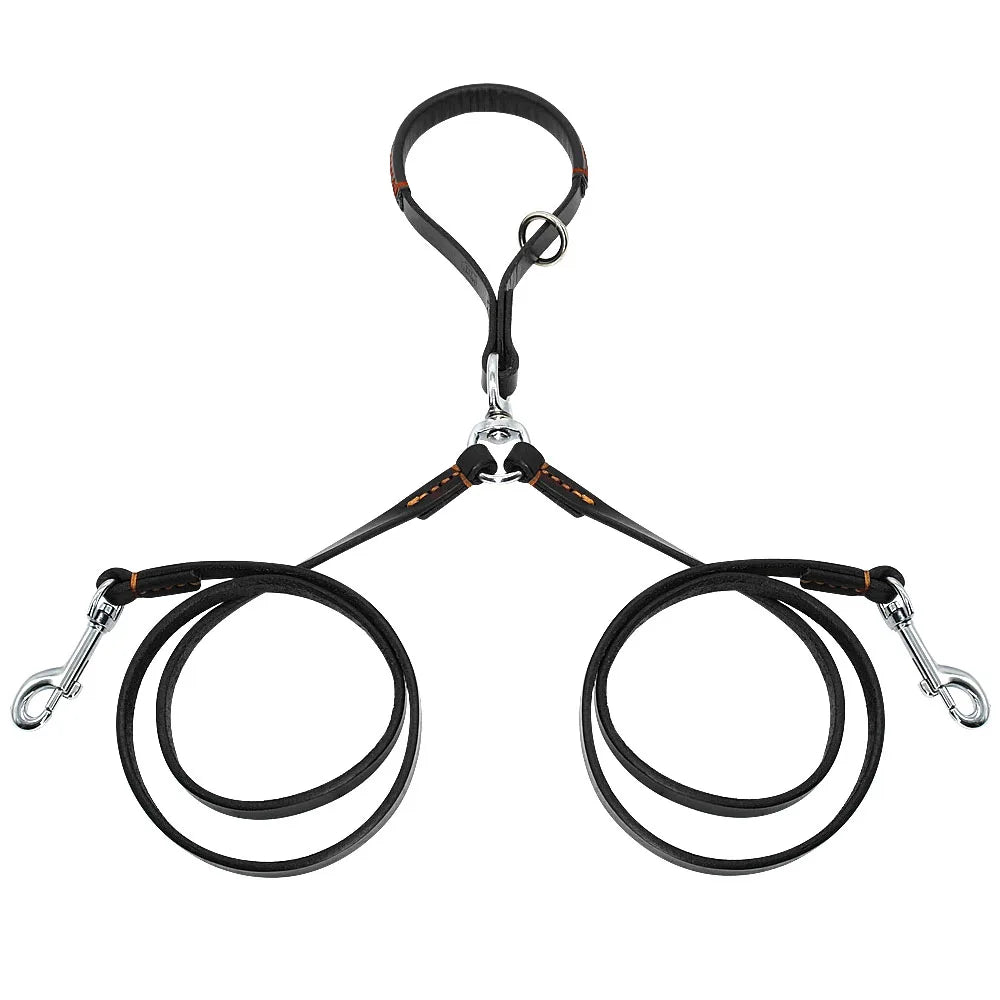 2 Ways Dog Leather Leash