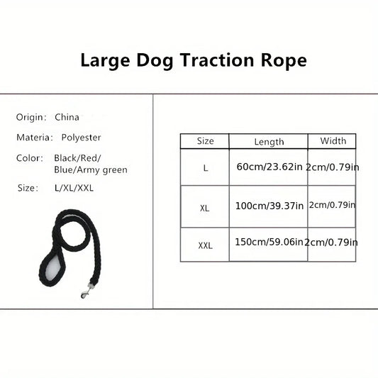 Dog leash strong and durable braid