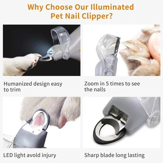 Professional LED Nail Clipper Scissors
