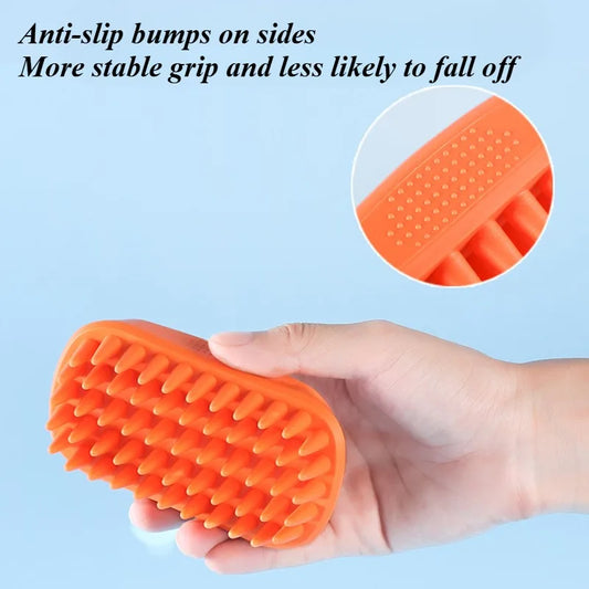 Pet Bath Brush Rubber Comb Hair Removal Brush