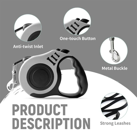 Retractable Automatic-5m Dog Leash