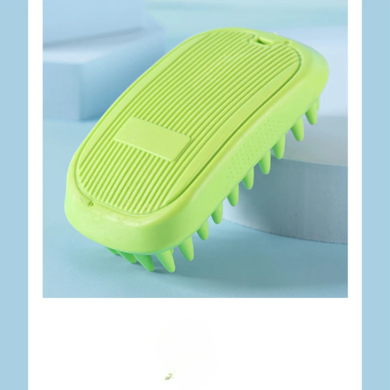 Pet Bath Brush Rubber Comb Hair Removal Brush