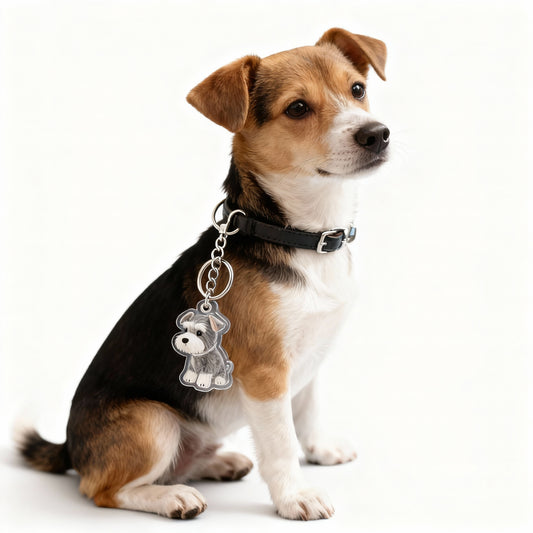 Dogs Hair Storage Pendant Keychain