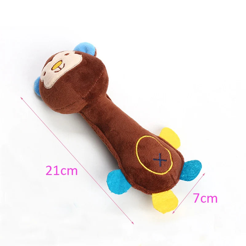 Pet Dog Plush Toy Animal Shape with Squeaky