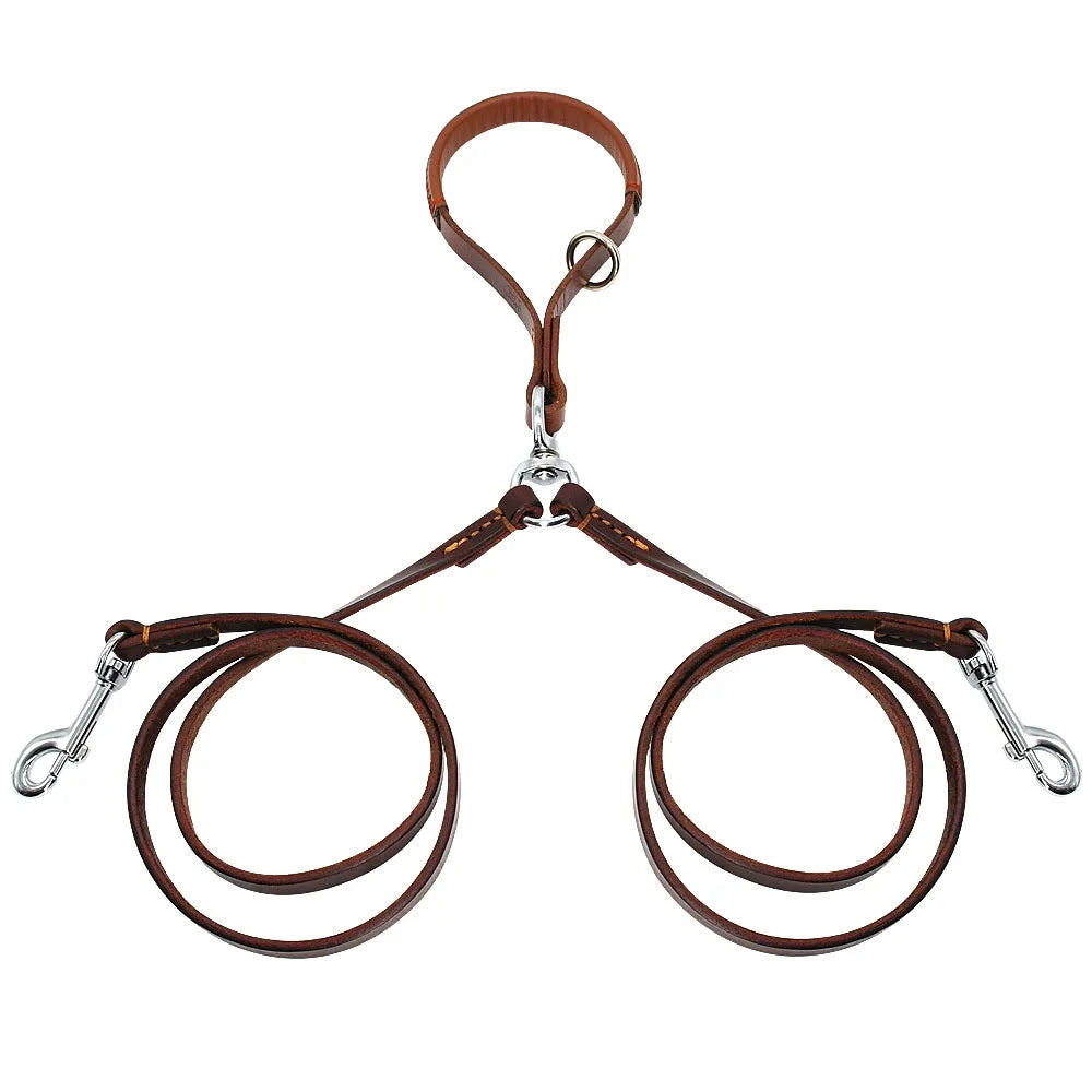 2 Ways Dog  Leather  Leash