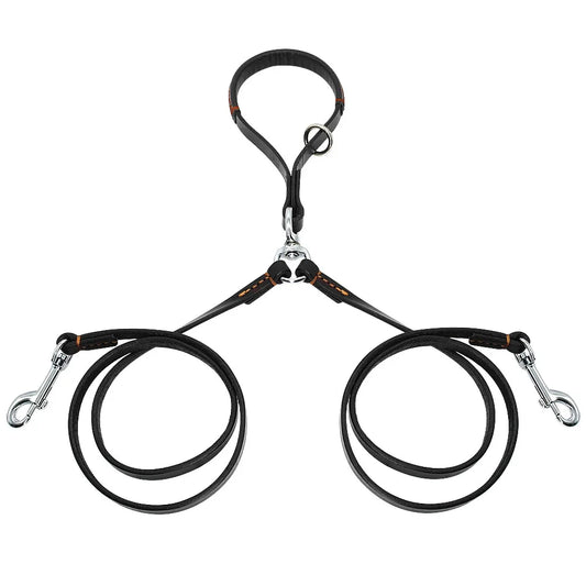 2 Ways Dog  Leather  Leash