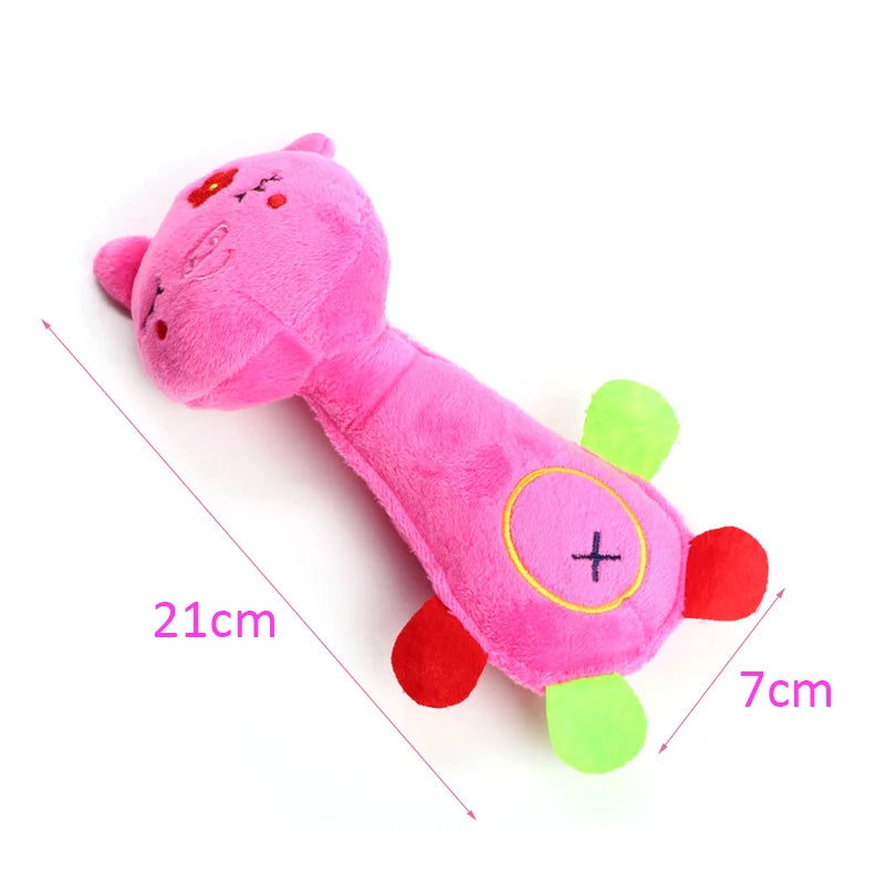Pet Dog Plush Toy Animal Shape with Squeaky