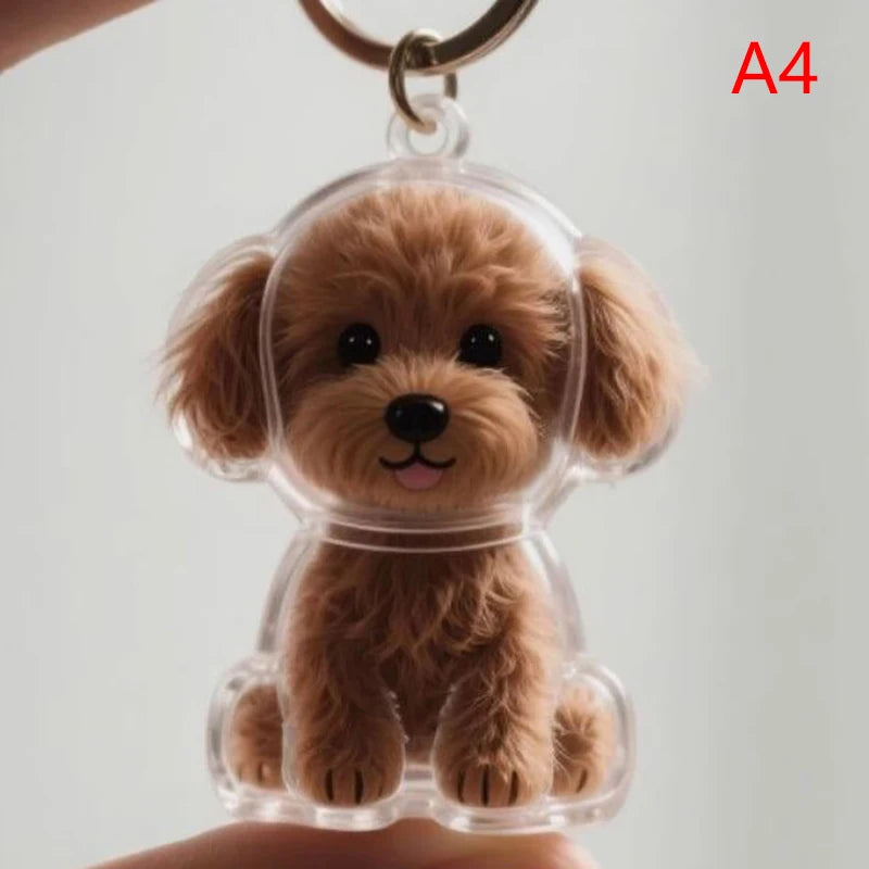 Dog Hair Pendant Keychain