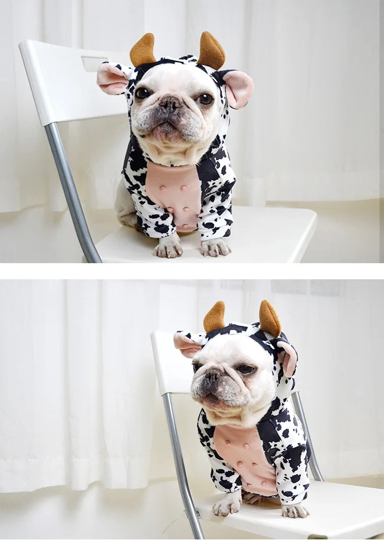 Cow Pig Style Clothes for Small Medium Dogs