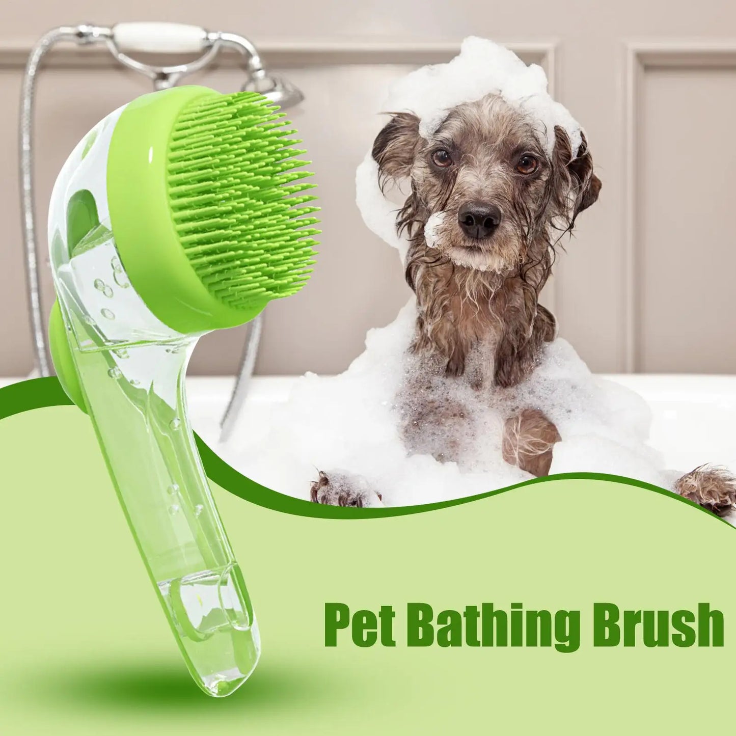 Long Handle Dog Cleaning Brush