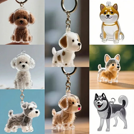 Dogs Hair Storage Pendant Keychain