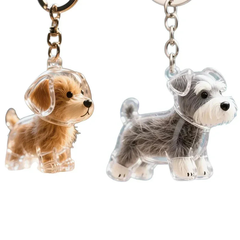 Dogs Hair Storage Pendant Keychain