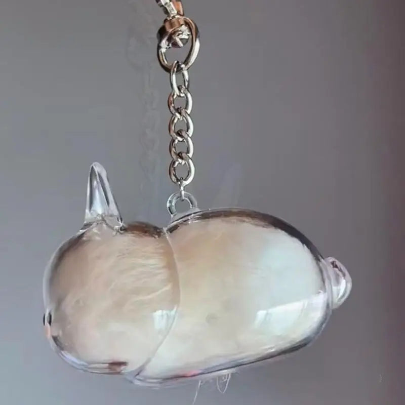 Dog Hair Pendant Keychain