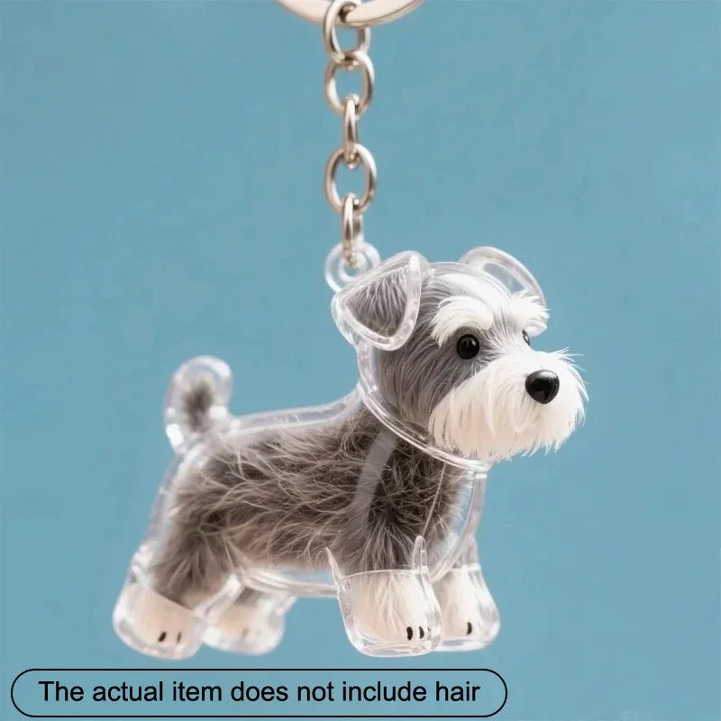 Dogs Hair Storage Pendant Keychain