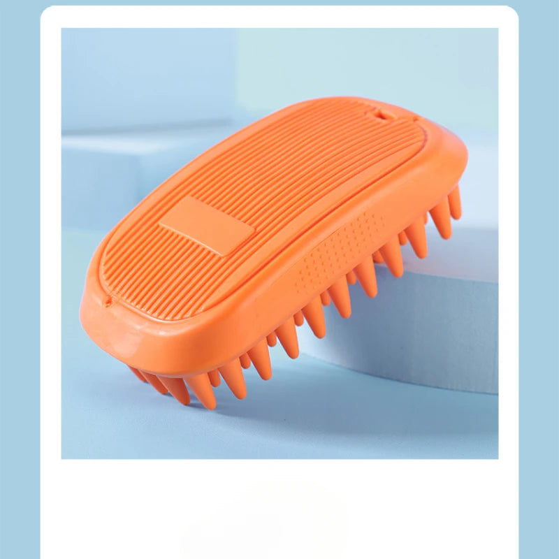 Pet Bath Brush Rubber Comb Hair Removal Brush