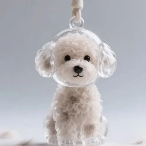 Dogs Hair Storage Pendant Keychain