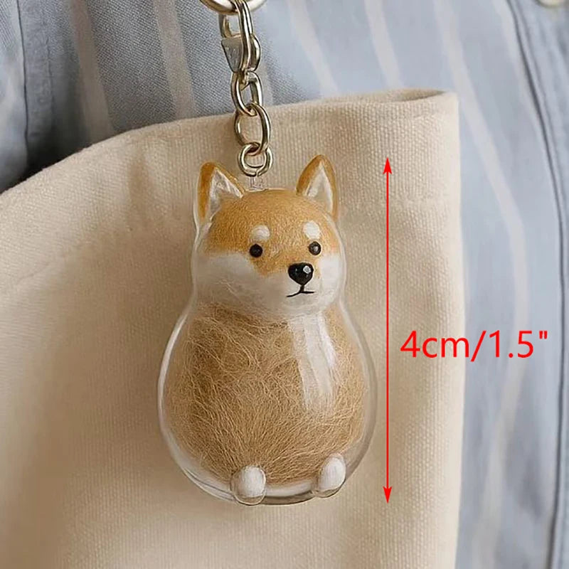 Dog Hair Pendant Keychain