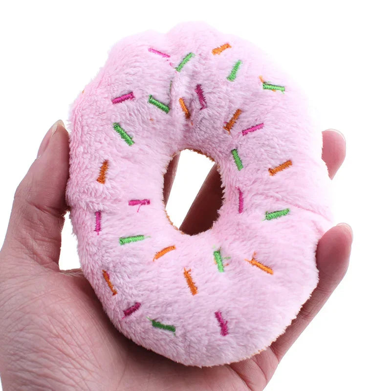 Soft Donuts Plush Squeaker Sound Toys