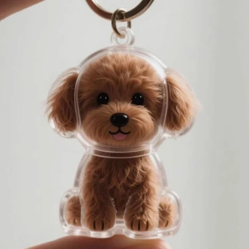 Dog Hair Pendant Keychain