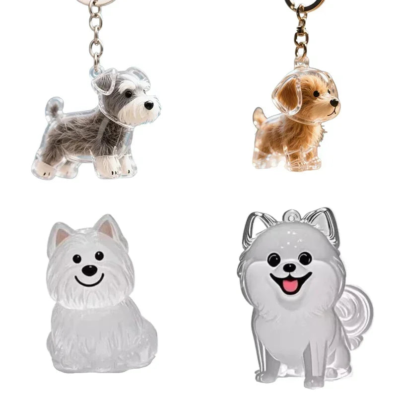 Dogs Hair Storage Pendant Keychain