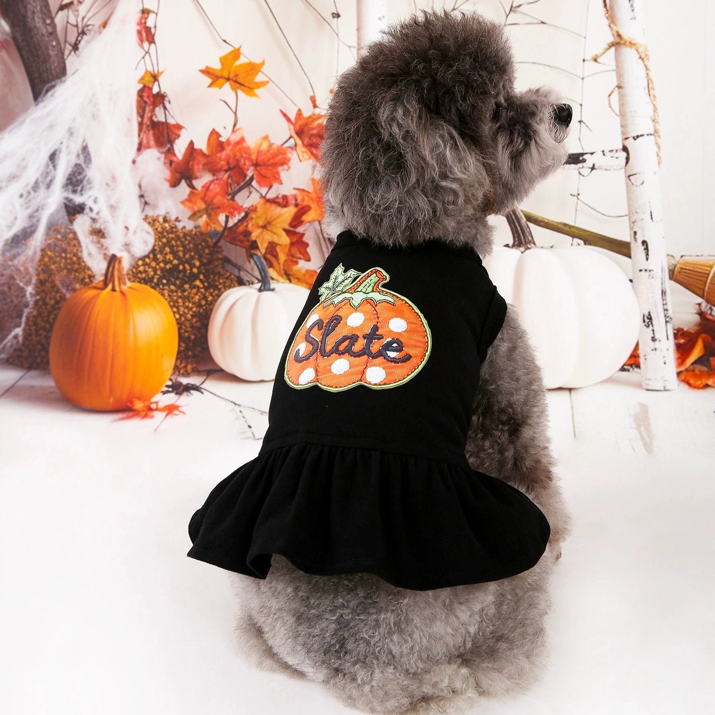 Dog Pumpkin Pattern Dress
