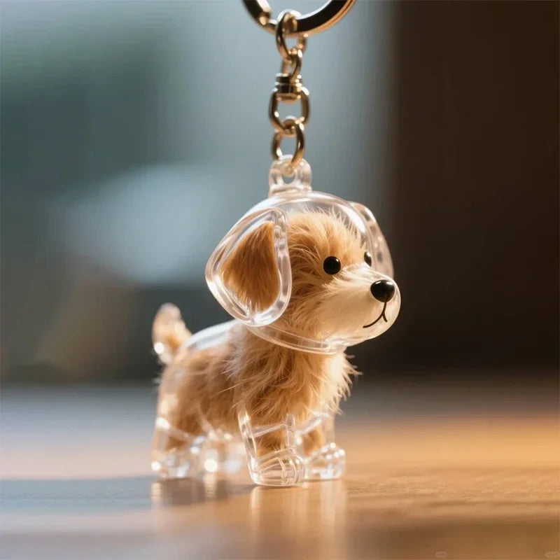 Dogs Hair Storage Pendant Keychain