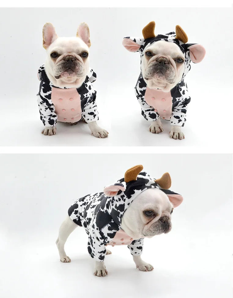 Cow Pig Style Clothes for Small Medium Dogs