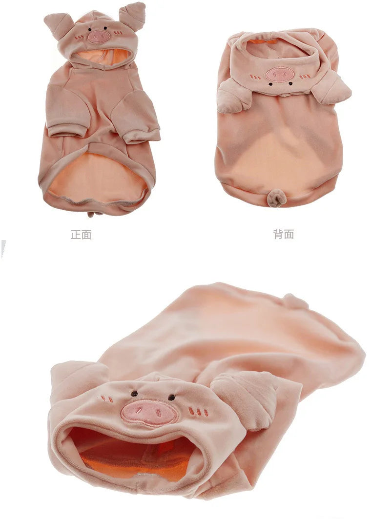 Cow Pig Style Clothes for Small Medium Dogs