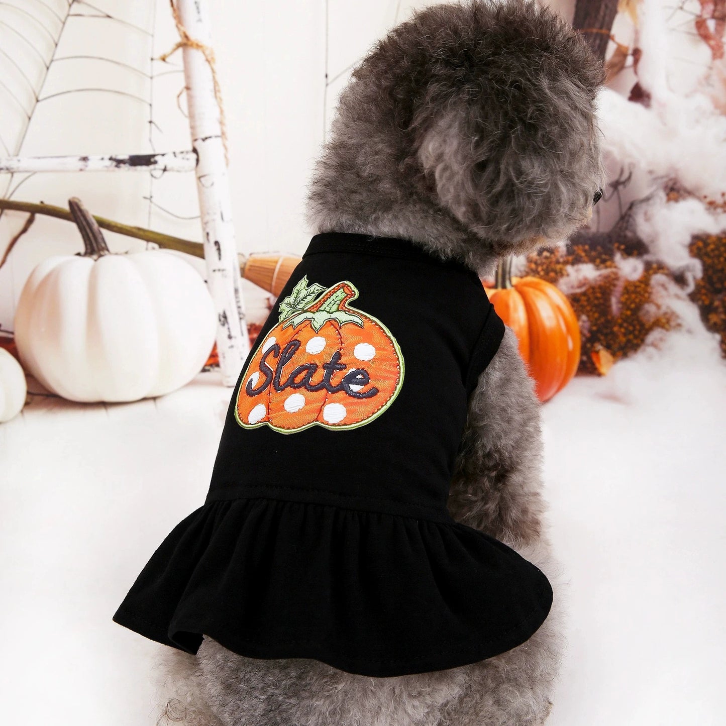 Dog Pumpkin Pattern Dress
