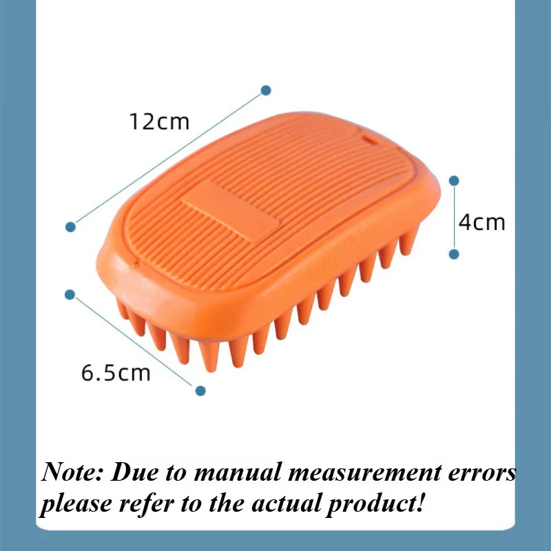 Pet Bath Brush Rubber Comb Hair Removal Brush