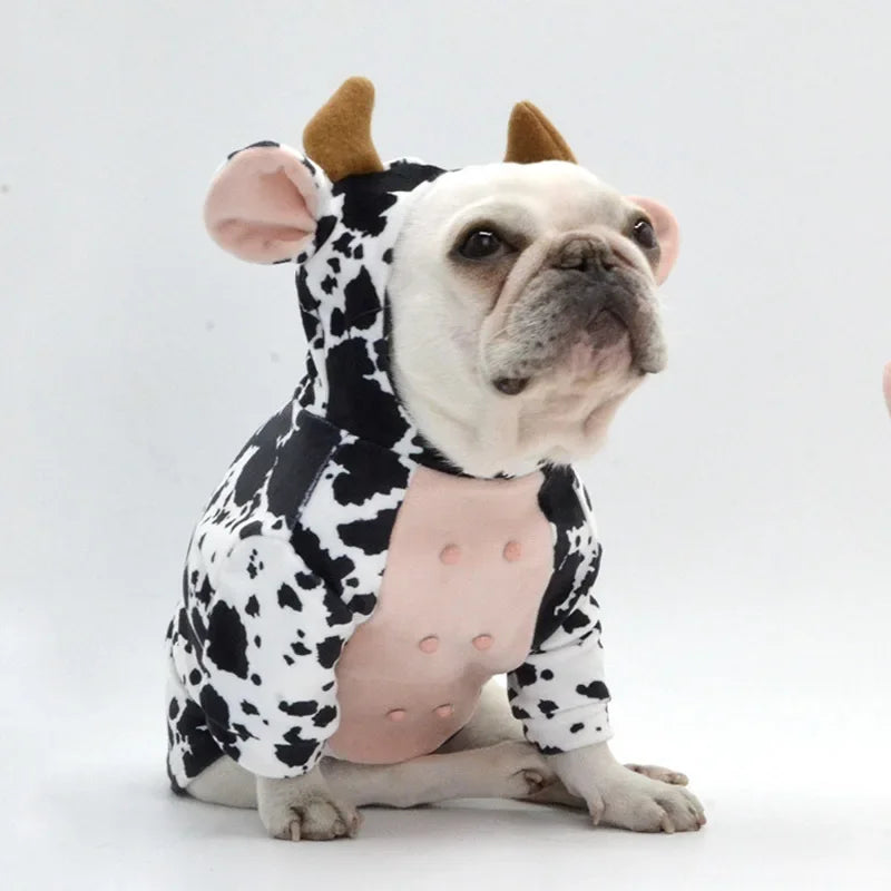 Cow Pig Style Clothes for Small Medium Dogs