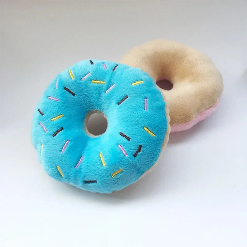Soft Donuts Plush Squeaker Sound Toys