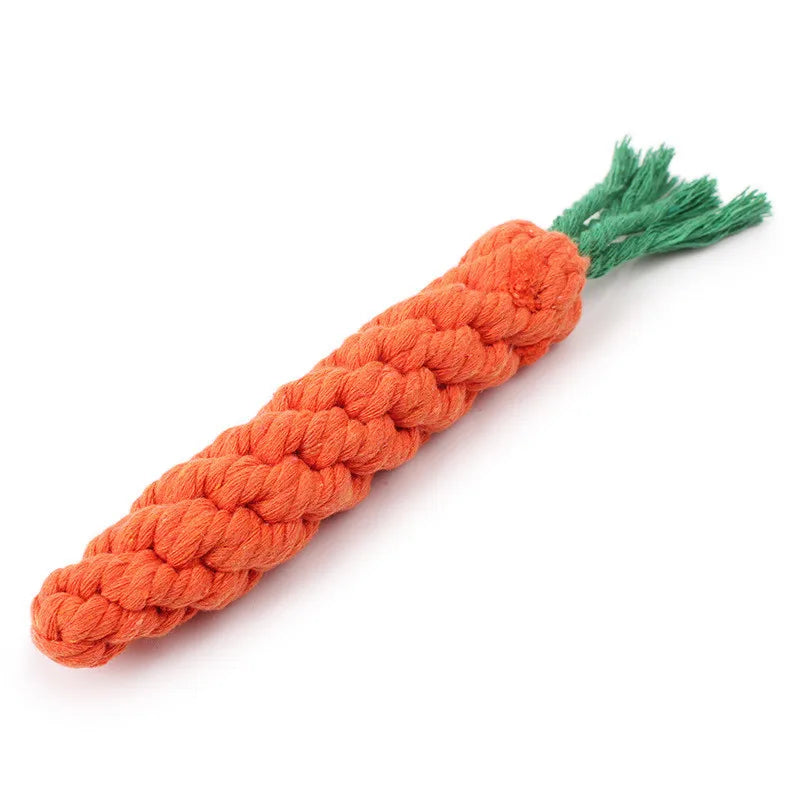 Dog Toys Bite Resistant Cotton Carrot Chew Toys