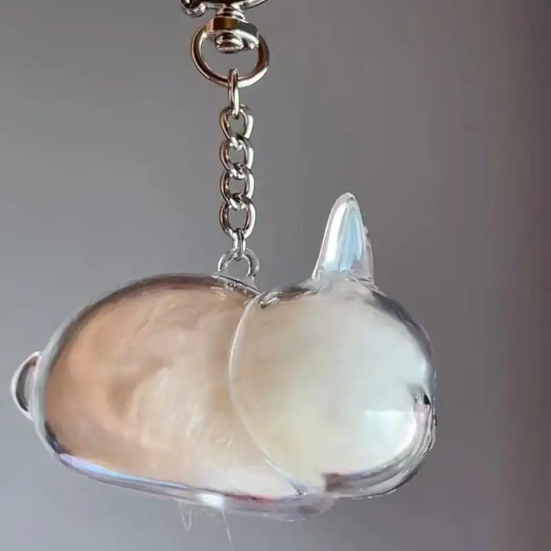 Dog Hair Pendant Keychain