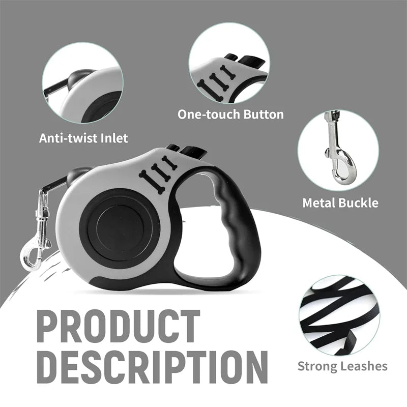 Retractable Automatic-5m Dog Leash