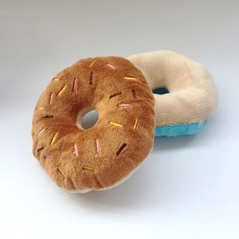 Soft Donuts Plush Squeaker Sound Toys