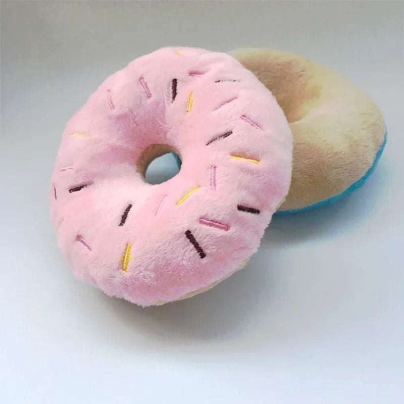 Soft Donuts Plush Squeaker Sound Toys