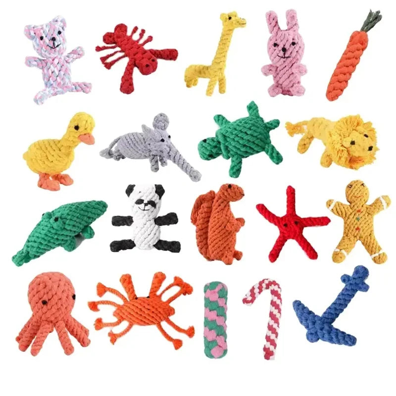 Dog Rope Toy Cartoon Animal
