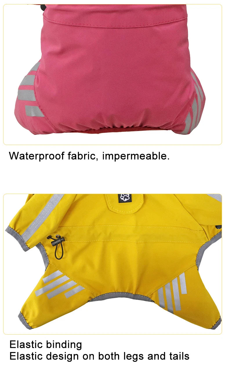 Dog Raincoat Reflective Waterproof