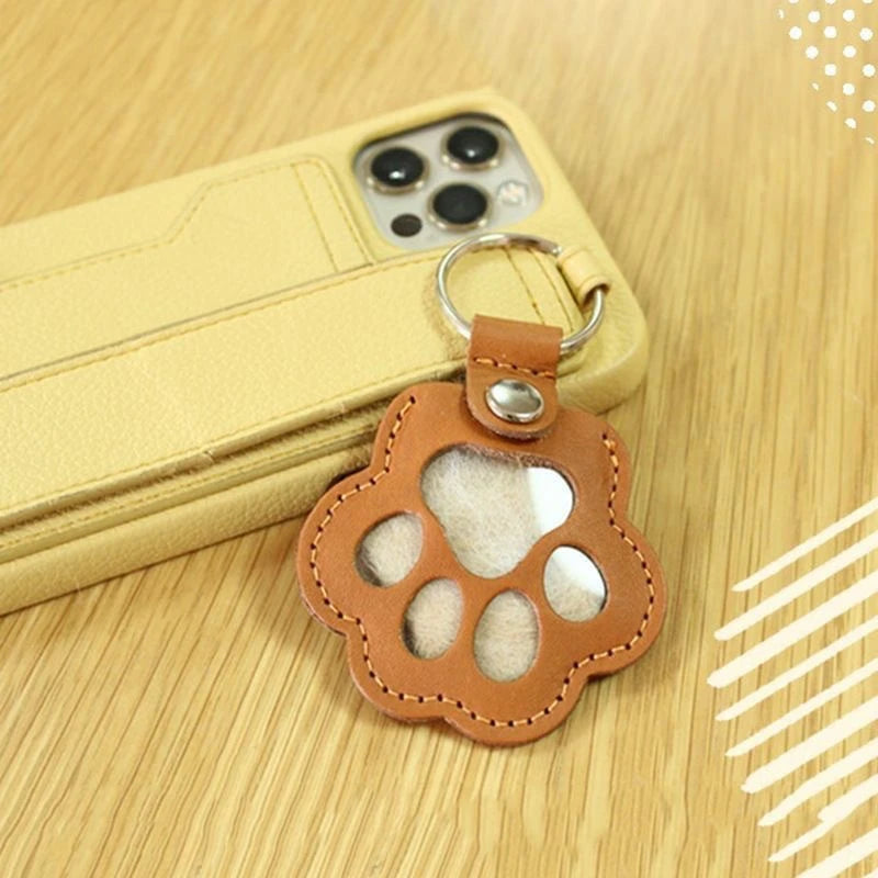 Pet Hair Memorial Keychain
