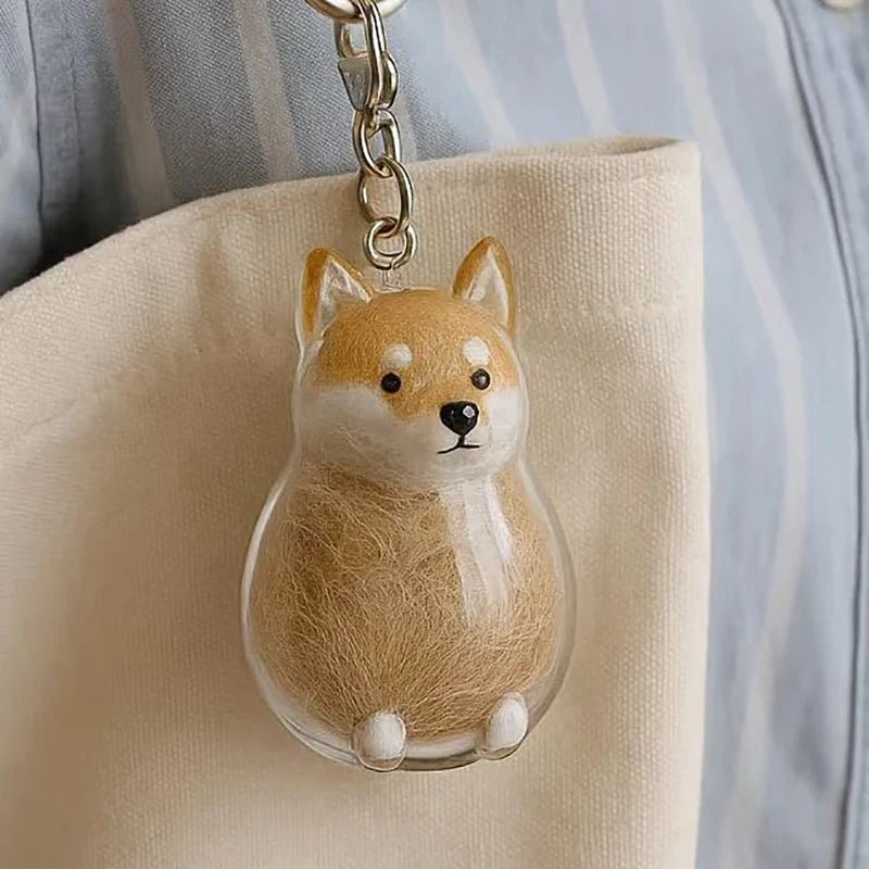 Dog Hair Pendant Keychain