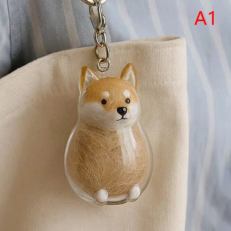 Dog Hair Pendant Keychain
