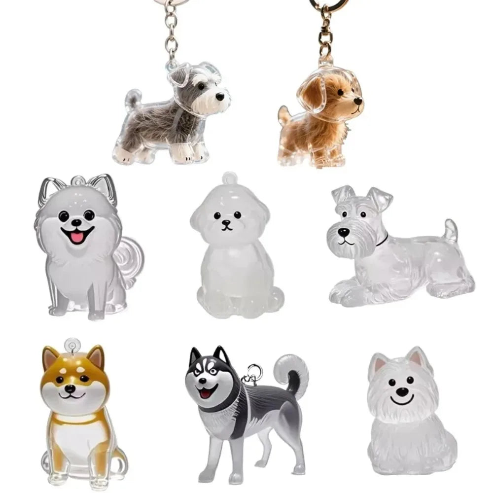 Dogs Hair Storage Pendant Keychain