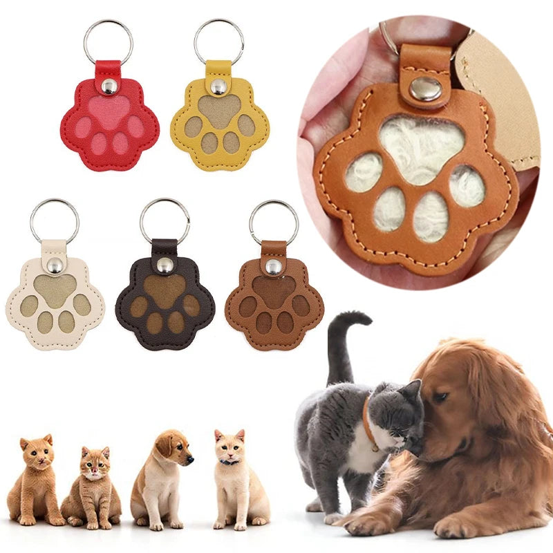 Pet Hair Memorial Keychain