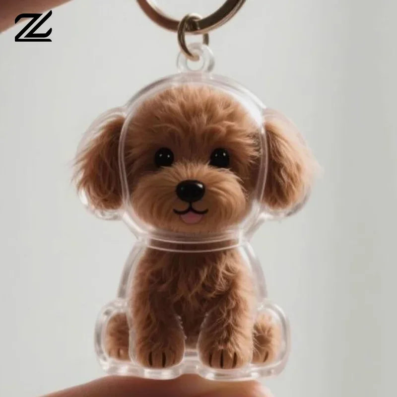Dog Hair Pendant Keychain