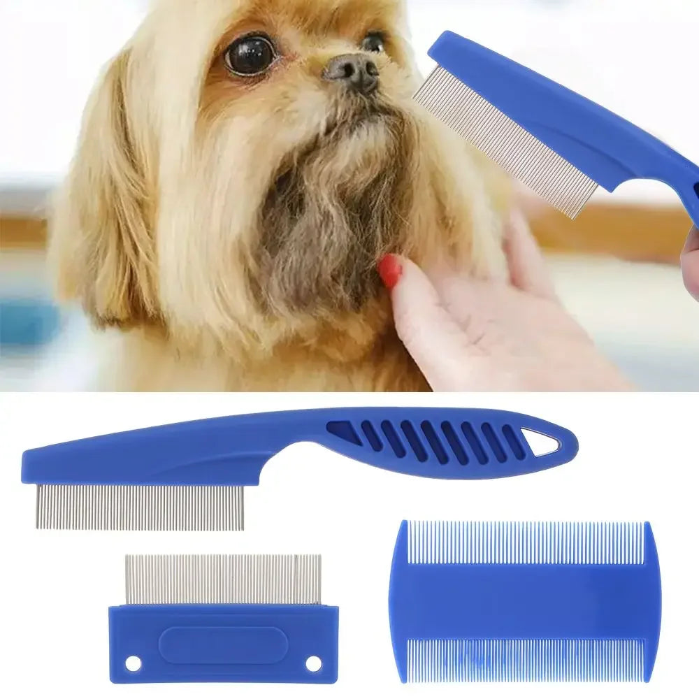 6 Pcs/set Pet Flea Comb Stainless Steel