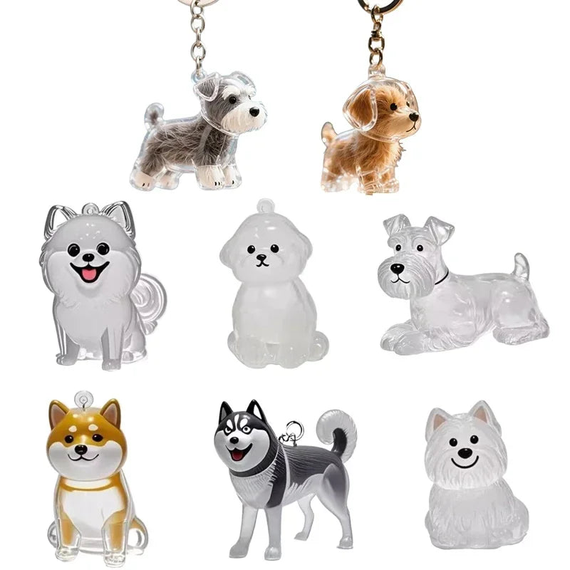Dogs Hair Storage Pendant Keychain