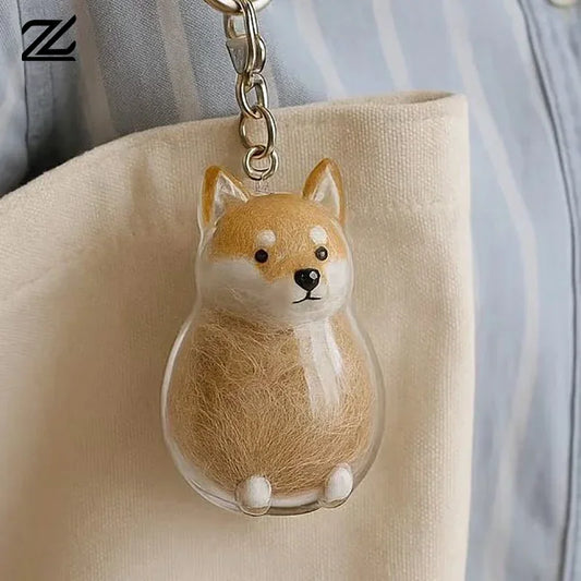 Dog Hair Pendant Keychain
