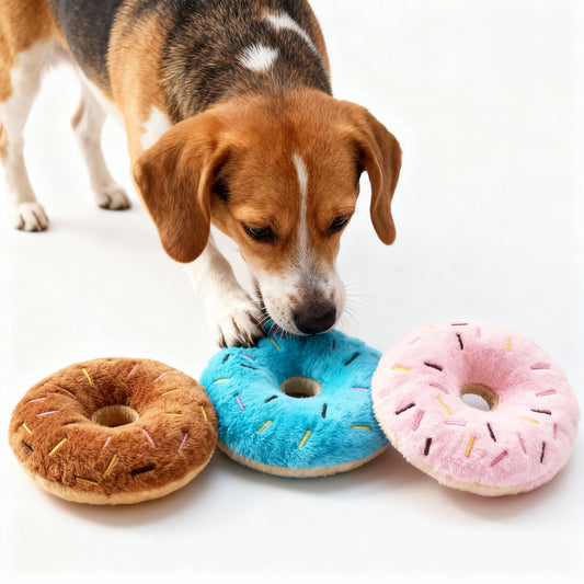 Soft Donuts Plush Squeaker Sound Toys