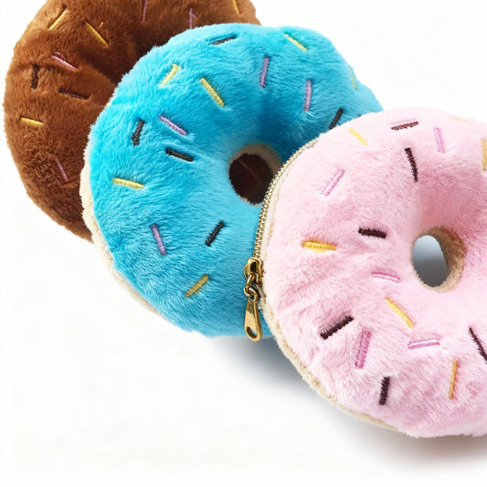 Soft Donuts Plush Squeaker Sound Toys